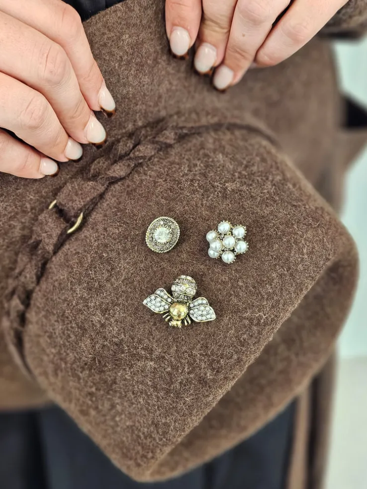 Antler Gatsby Glam Brooch Set