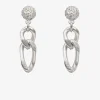 Antler Lila Earring - Silver