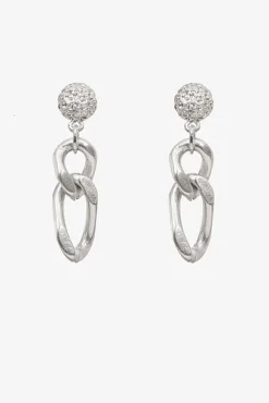 Antler Lila Earring - Silver