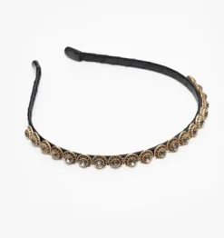 Antler Rhinestone Headband - Mini Grey