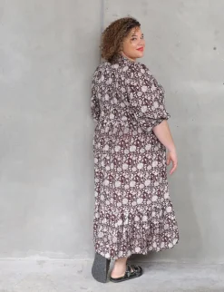 Delilah Dress - Chocolate Marigold