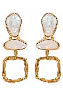 eb&ive Awaken Earring- Pearl/Gold