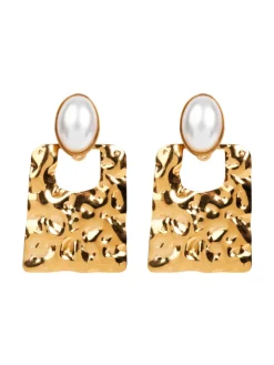 eb&ive Ivy Earring - Square Pearl