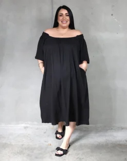 Haven Flora Maxi Dress - Black