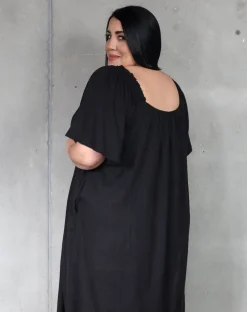 Haven Flora Maxi Dress - Black