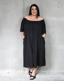 Haven Flora Maxi Dress - Black