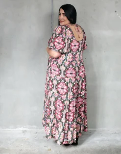 Isle of Mine - Amelie Maxi Dress - Olive Fleuron