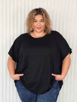 Just A Girl Tee - Black