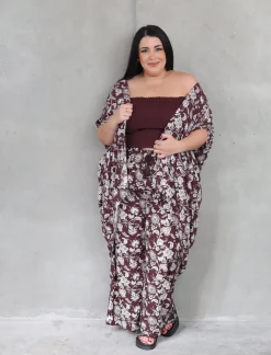 Kindred Kimono - Chocolate Shalimar