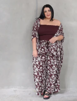 Kindred Kimono - Chocolate Shalimar