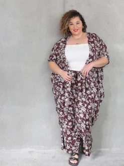 Kindred Kimono - Chocolate Shalimar