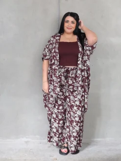 Kindred Kimono - Chocolate Shalimar