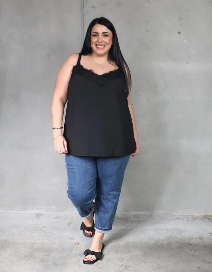 Maxine Cami - Black Check