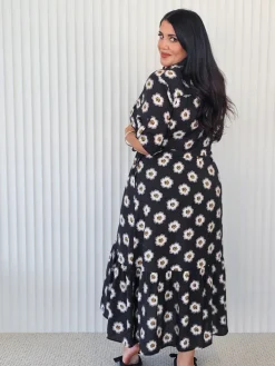 Raffles Shirt Dress- Poppy