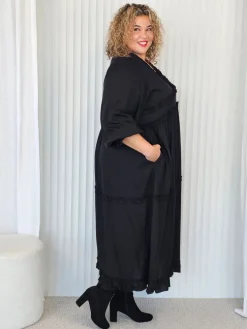 Ruffle Dress - Black