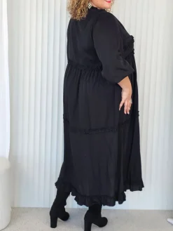 Ruffle Dress - Black