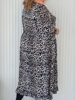 Ruffle Dress - Jungle