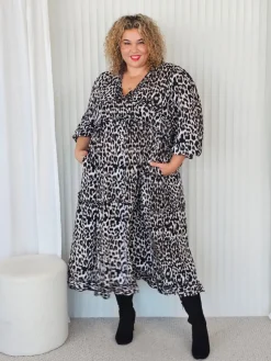 Ruffle Dress - Jungle