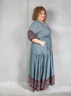 Senorita Dress - Aqua