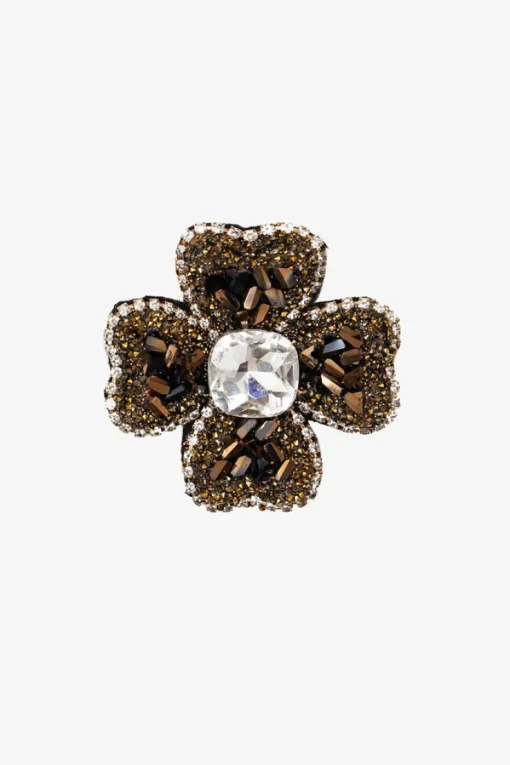 Antler Coffee Poppy Brooch