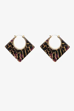 Antler Tiger Eye Earring