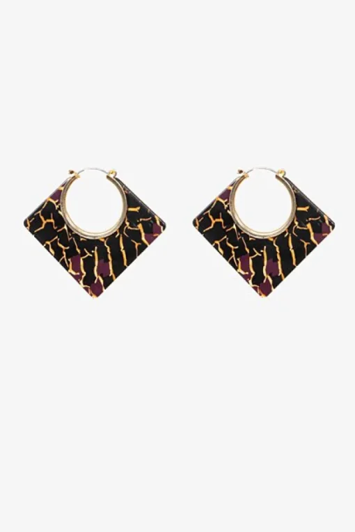 Antler Tiger Eye Earring