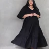 Florence Dress Short Sleeve - Black
