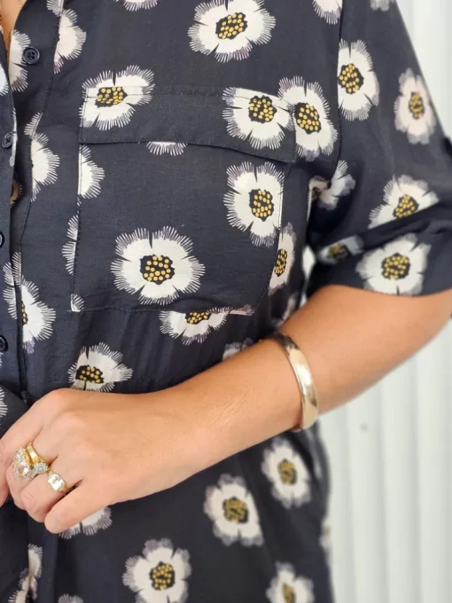 Raffles Shirt Dress- Poppy