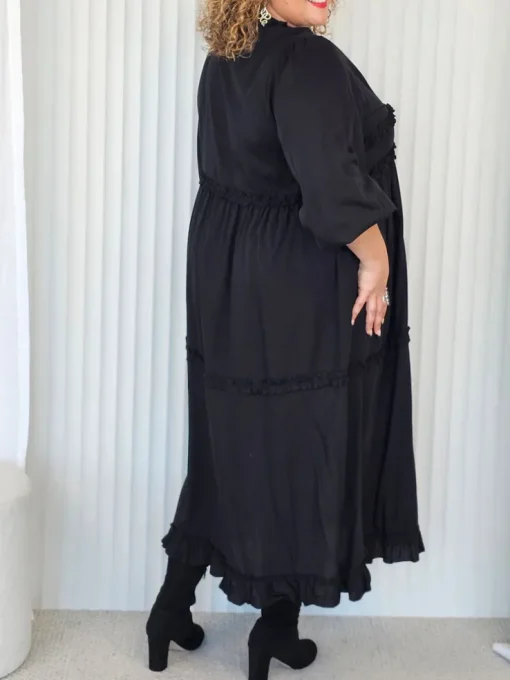 Ruffle Dress - Black