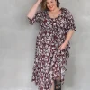 Sophia Dress Short Sleeve - Chocolate Shalimar