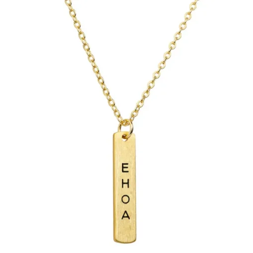Te Reo E hoa Necklace - Gold